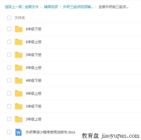 外研版小学英语3-6年级课本同步辅导全套视频课程-小学英语论坛-小学百度网盘学习资料-看课盘