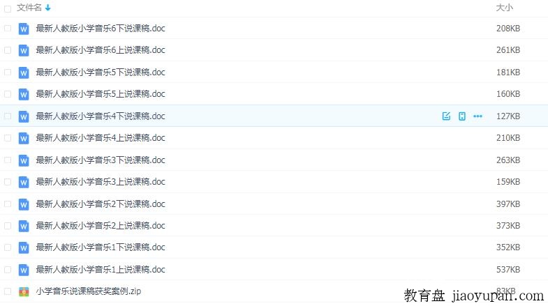 人教版小学音乐1-6全套说课稿-小学综合论坛-小学百度网盘学习资料-看课盘
