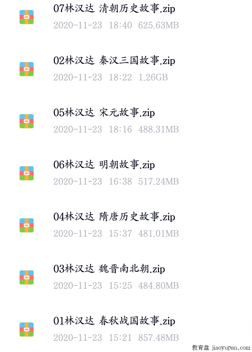 林汉达历史故事集音频-小学综合论坛-小学百度网盘学习资料-看课盘