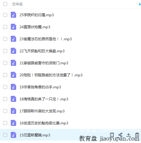 昌辉叔叔讲故事之哈利波特第一部（完结）-小学综合论坛-小学百度网盘学习资料-看课盘