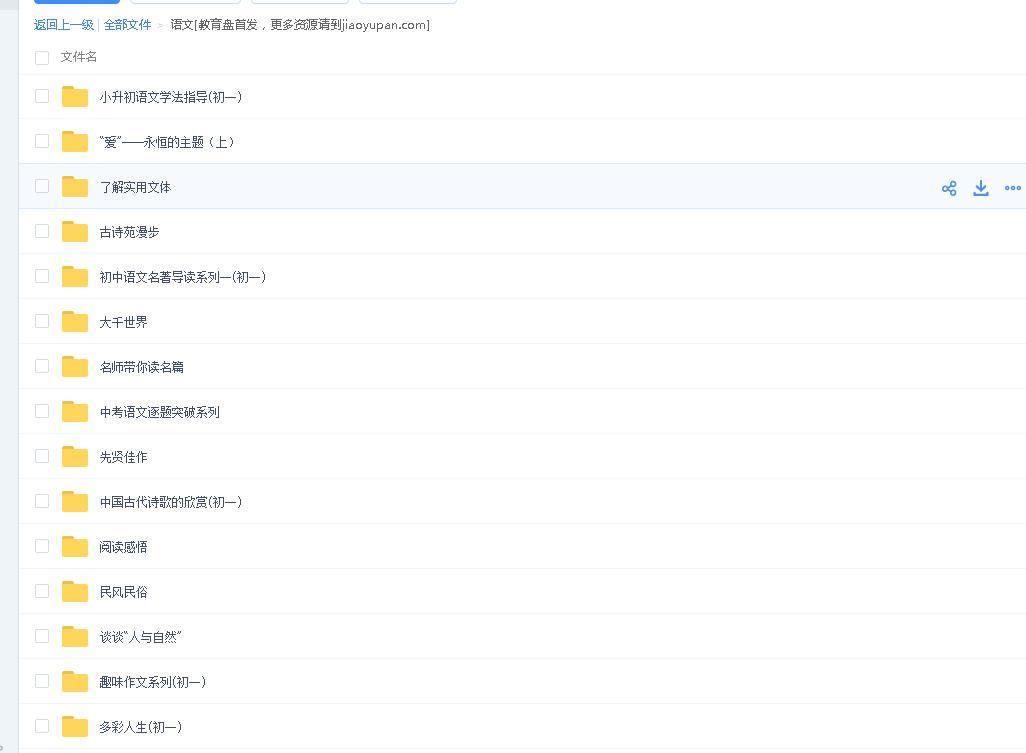 初一语文网校教学视频-初中语文论坛-初中网盘学习资料-学课通