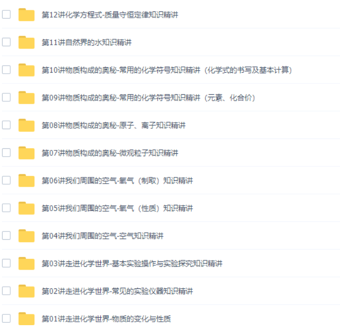 学而思陈谭飞初三化学年卡菁英班（2018年全国人教版）-初中化学论坛-初中百度网盘学习资料-看课盘