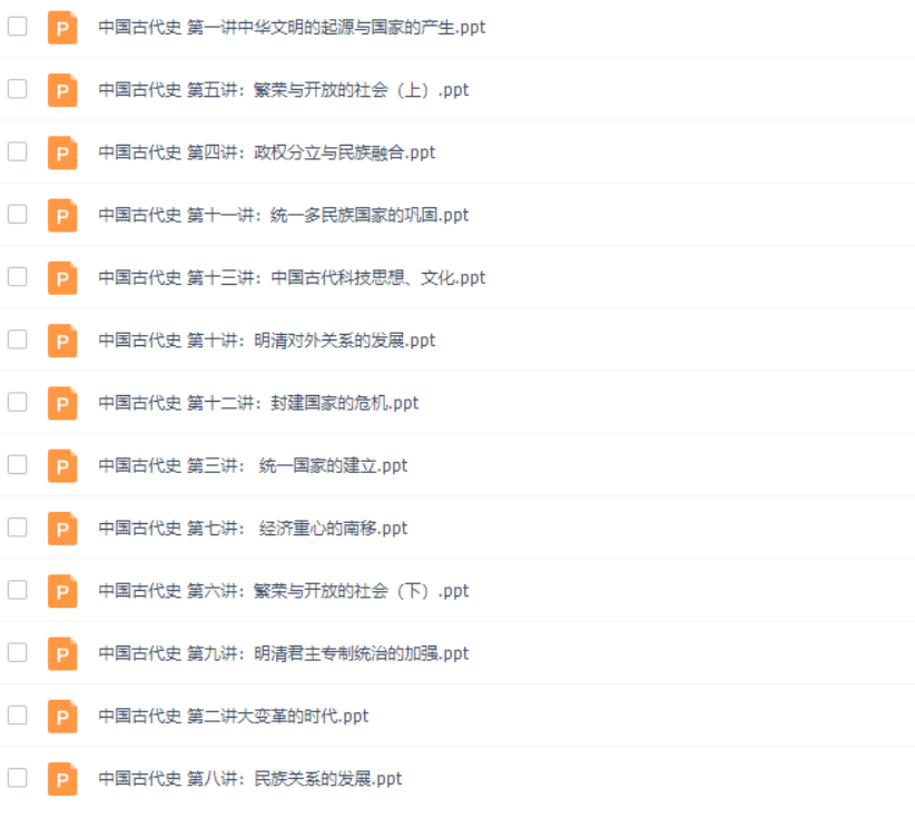 学科网中国古代史专题课程高清视频-初中文综论坛-初中百度网盘学习资料-看课盘