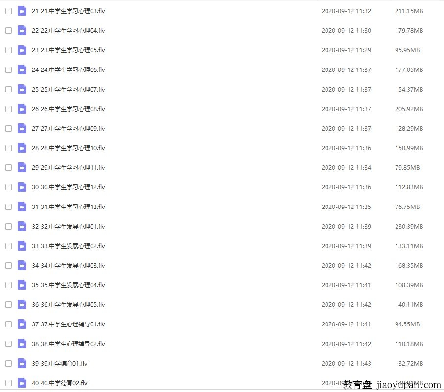 2019年下半年中学教师资格证笔试科目二：教育与知识能力（中公）-教师资格证百度网盘论坛-教师资格证百度网盘-看课盘