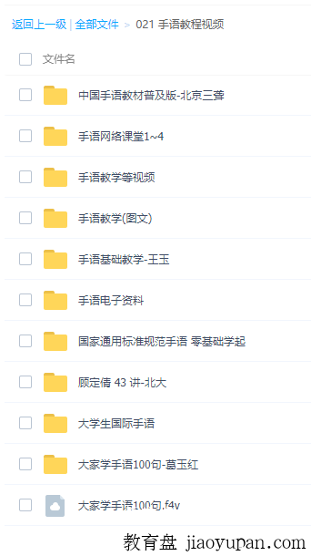手语教程视频-畅销书论坛-百万各类图书资源-看课盘