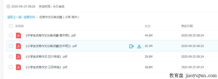 优秀作文分类点睛（小学-高中）-其他图书论坛-百万各类图书资源-看课盘