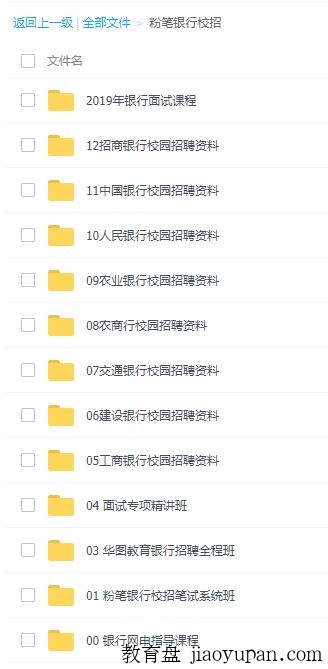 粉笔银行校招-大学汇总论坛-大学百度网盘学习资料-看课盘